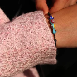 Discount Michaël Vessière Bracelet 4 Saisons Verre De Murano Sur Cordon