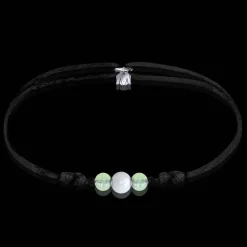 Discount Michaël Vessière Bracelet Aigue-Marine + Verre Phosphorescent