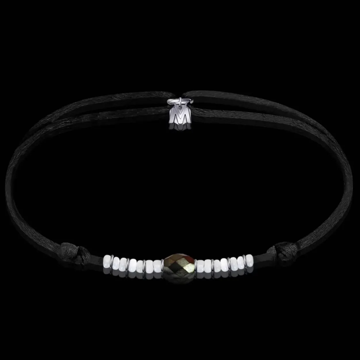 Discount Michaël Vessière Bracelet Amitie Ame Soeur Cristal Bronze