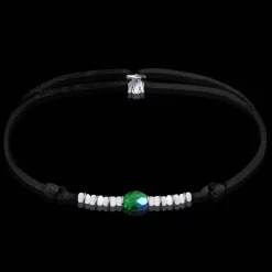 Michaël Vessière Bracelet Amitie Espoir Cristal Vert
