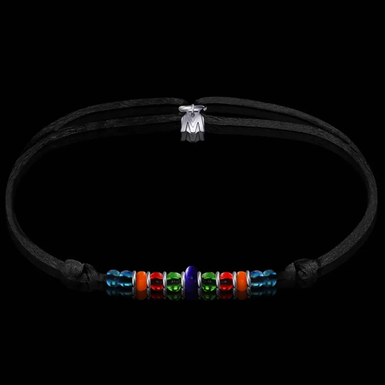 New Michaël Vessière Bracelet Aphrodisias Verre De Murano Sur Cordon