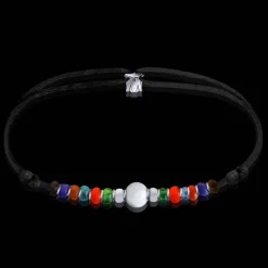 Sale Michaël Vessière Bracelet Arlequin Aigue-Marine
