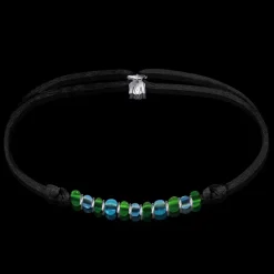 Clearance Michaël Vessière Bracelet Atlantide Verre De Murano Sur Cordon