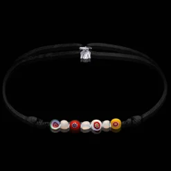 Sale Michaël Vessière Bracelet Bouquet Fleuri De Murano Sur Cordon