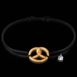 Clearance Michaël Vessière Bracelet Bretzel Ambre Pate De Cristal
