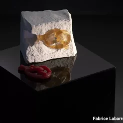 Clearance Michaël Vessière Bracelet Bretzel Ambre Pate De Cristal