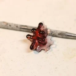Discount Michaël Vessière Bracelet Croix De Lorraine Amethyste Pate De Verre
