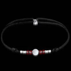 Hot Michaël Vessière Bracelet D'Amour Aigue-Marine Sur Cordon