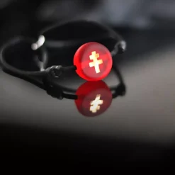 Discount Michaël Vessière Bracelet De Couple - Croix De Lorraine (Bleu Et Rouge)