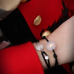 Clearance Michaël Vessière Bracelet Duo Pierre Claire - Le Rouge Et Le Noir