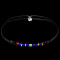 Sale Michaël Vessière Bracelet Equinoxe Verre De Murano Sur Cordon