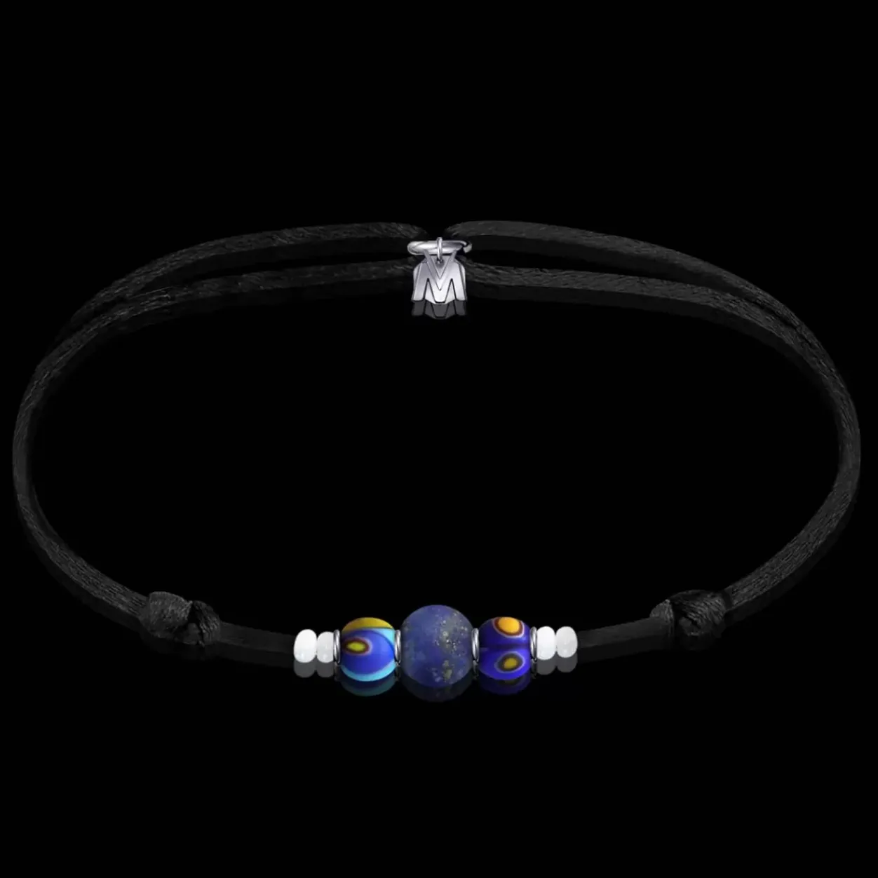 Hot Michaël Vessière Bracelet Lapis-Lazuli Coachella Verre De Murano