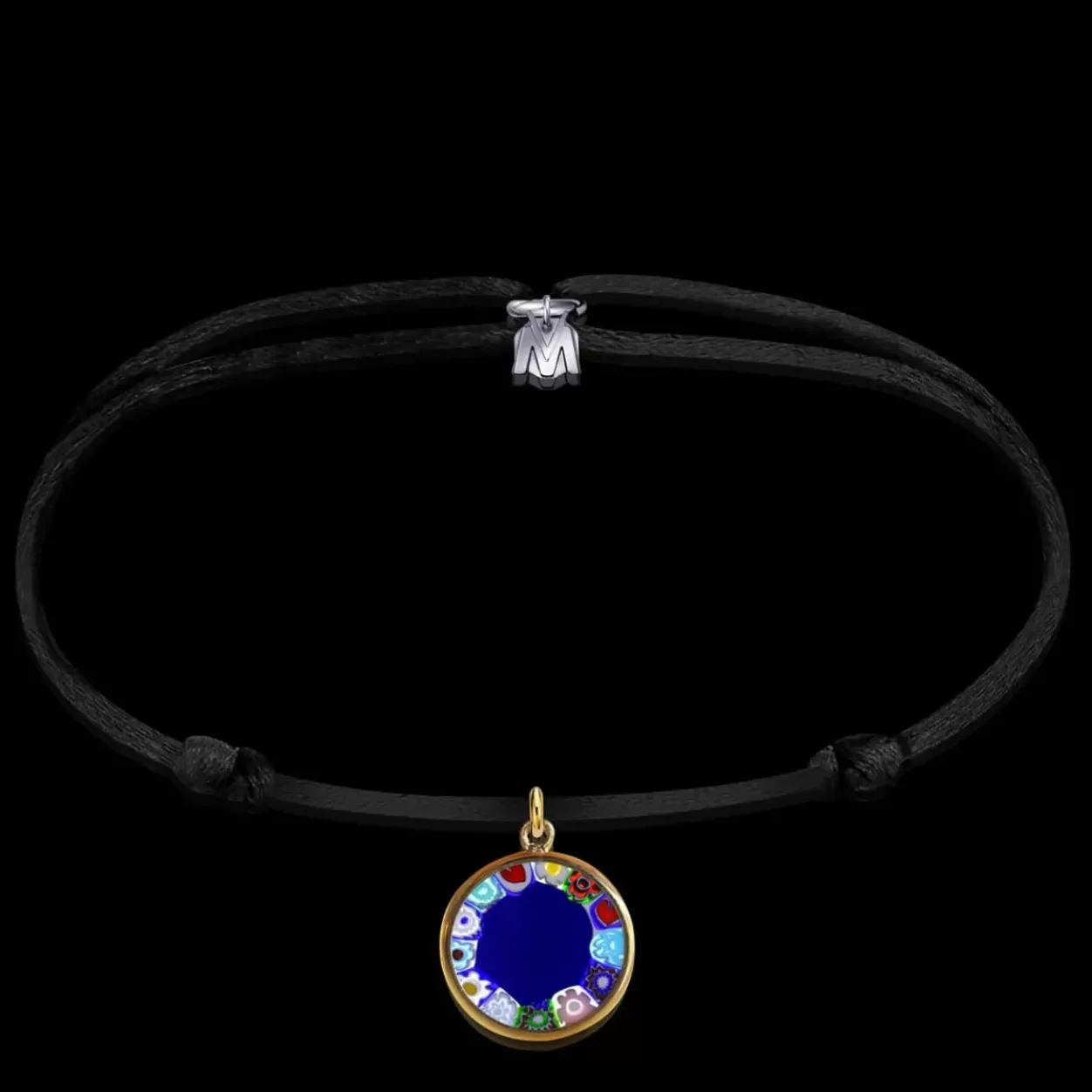 Online Michaël Vessière Bracelet Medaillon L'Original De Murano Sur Cordon