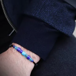 Clearance Michaël Vessière Bracelet Mille Nuits Verre De Murano - 30 Ex