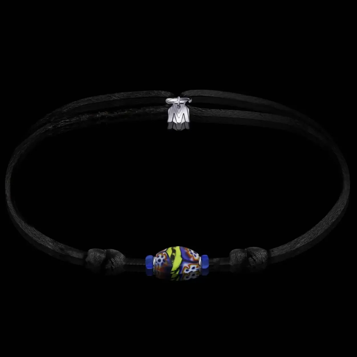 Discount Michaël Vessière Bracelet Mirage Verre De Murano Sur Cordon - 5 Ex