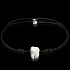 Discount Michaël Vessière Bracelet Molaire En Verre Sur Cordon