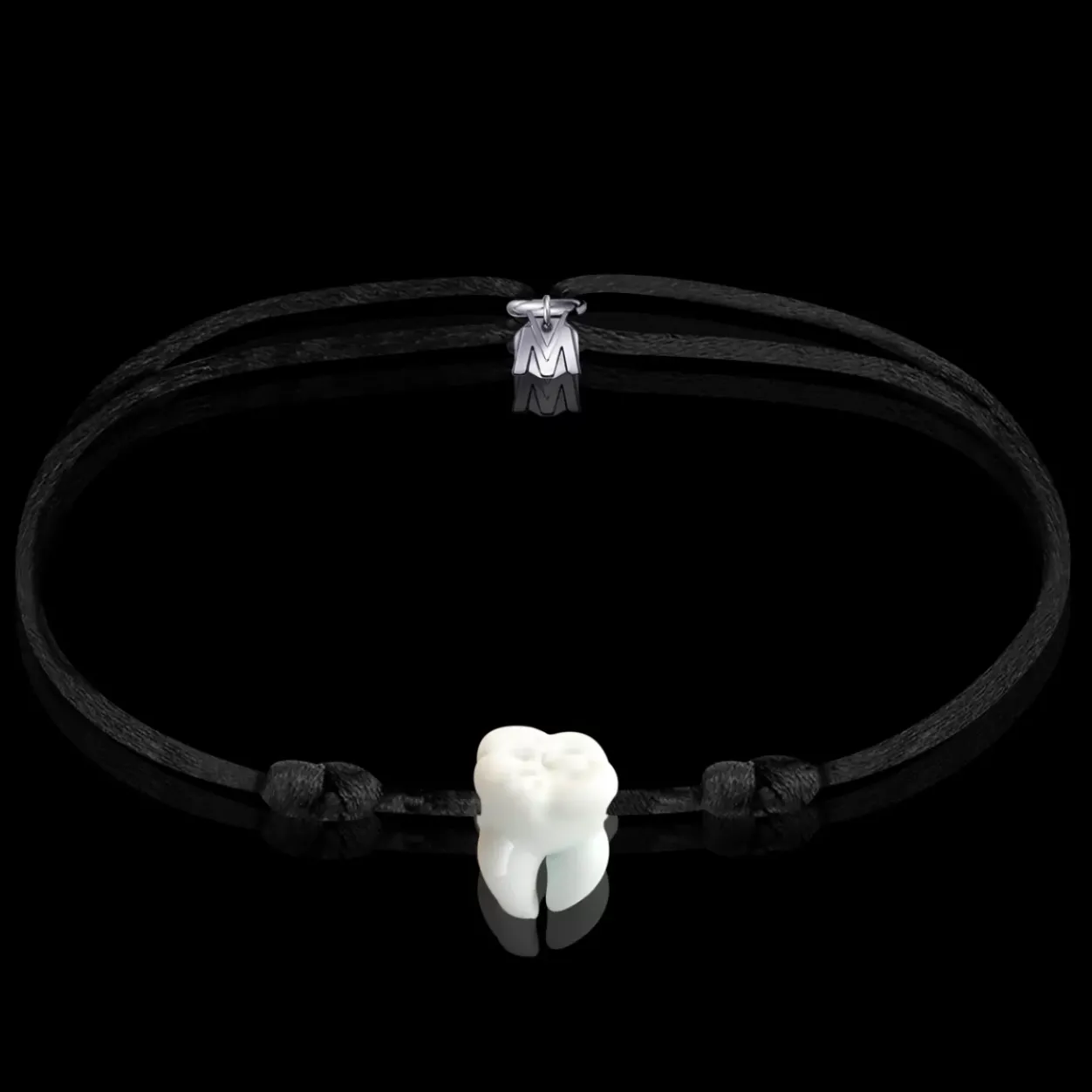 Discount Michaël Vessière Bracelet Molaire En Verre Sur Cordon