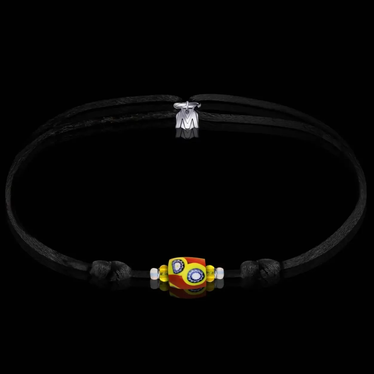 Outlet Michaël Vessière Bracelet Monterosso Verre De Murano Sur Cordon - 20 Ex