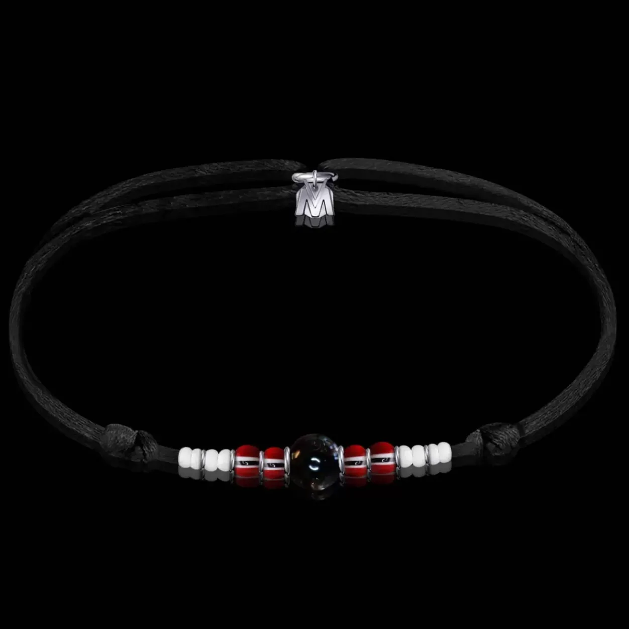 Online Michaël Vessière Bracelet Naissance Octobre Tourmaline Sur Cordon