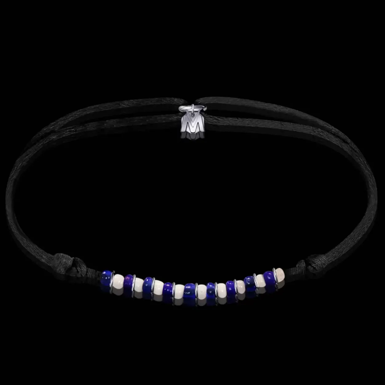 Outlet Michaël Vessière Bracelet Petit Prince Verre De Murano Sur Cordon