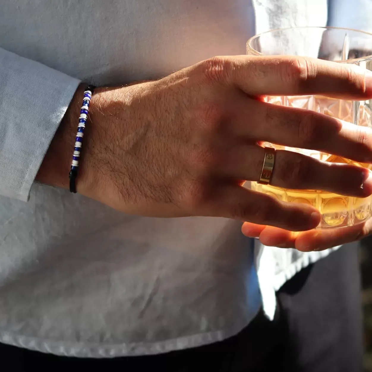 Outlet Michaël Vessière Bracelet Petit Prince Verre De Murano Sur Cordon