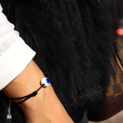 Best Michaël Vessière Bracelet Porte-Bonheur Evil Eye Sur Cordon