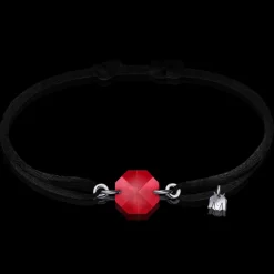 Clearance Michaël Vessière Bracelet Porte-Bonheur Pierre Rouge