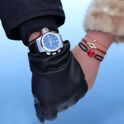 Clearance Michaël Vessière Bracelet Porte-Bonheur Pierre Rouge