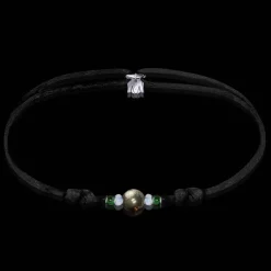 Outlet Michaël Vessière Bracelet Pyrite + Verre De Murano
