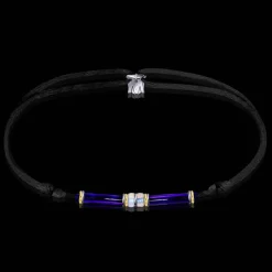 Clearance Michaël Vessière Bracelet Ramses Ii Verre De Murano Sur Cordon