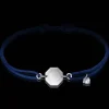 Sale Michaël Vessière Bracelet Rock Porte-Bonheur Pierre Claire Sur Cordon