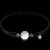 Best Michaël Vessière Bracelet Rock Porte-Bonheur Pierre Claire Sur Cordon Noir