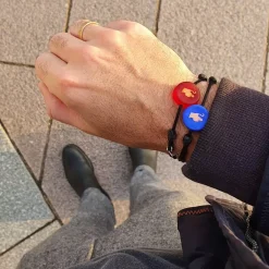 Clearance Michaël Vessière Bracelet Saint Nicolas Sur Cordon