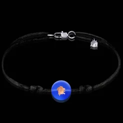 Clearance Michaël Vessière Bracelet Signe Astrologique Lion Sur Cordon