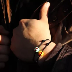 Sale Michaël Vessière Bracelet Smiley "Je T'Aime A La Folie" (Lui)