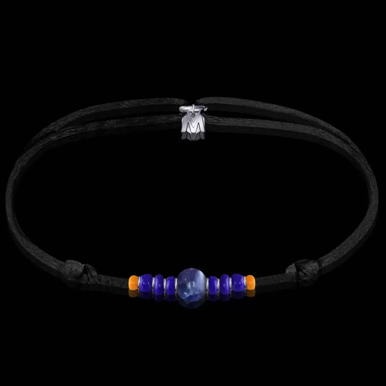 Hot Michaël Vessière Bracelet Sodalite + Verre De Murano