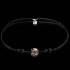 Michaël Vessière Bracelet Solitaire Tenebreux Sur Cordon