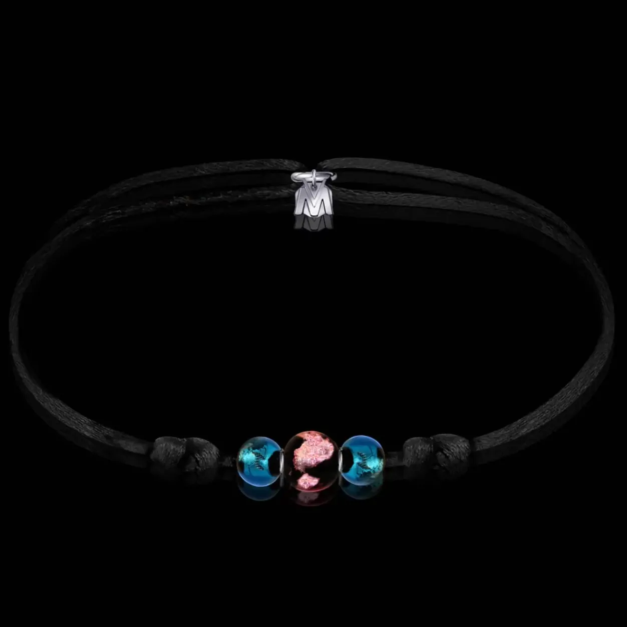 Online Michaël Vessière Bracelet Tresor D'Argent - Rose&Bleu