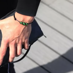 Discount Michaël Vessière Bracelet Tresor D'Argent - Vert