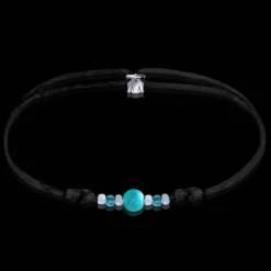 Best Michaël Vessière Bracelet Turquoise + Verre De Murano