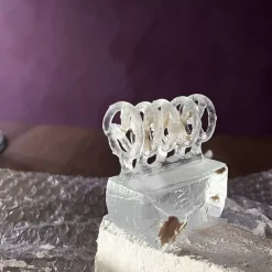 Michaël Vessière Collier Bretzel Incolore Pate De Cristal